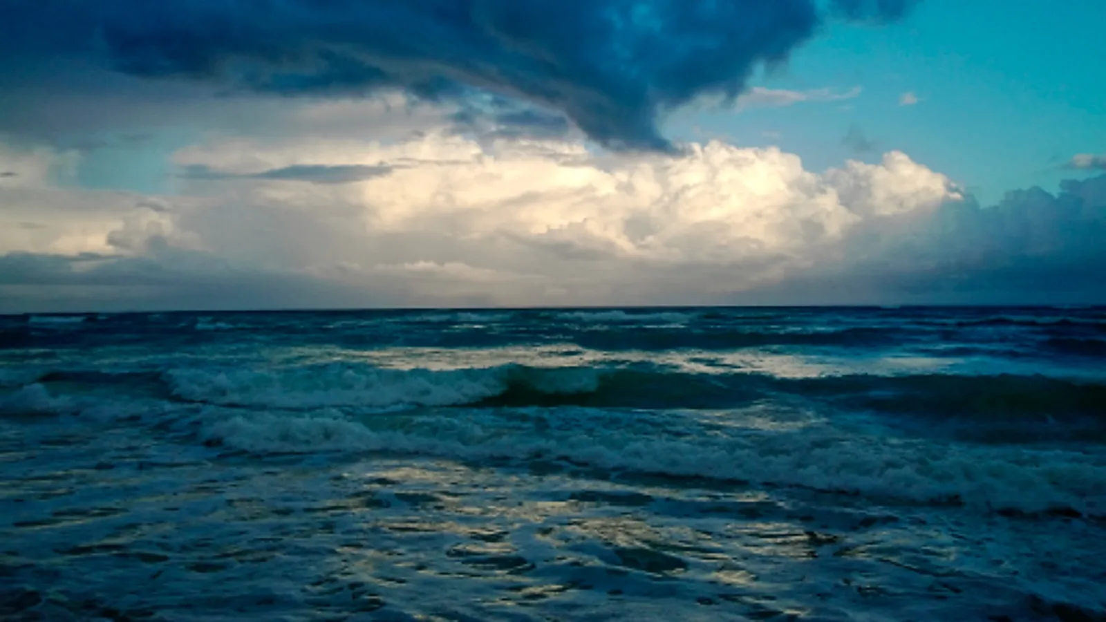 Open ocean, from above.